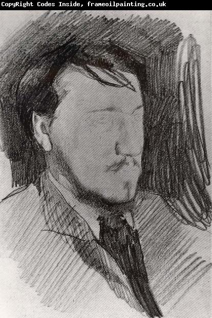 Mikhail Vrubel Portrait of Valentin Serov
